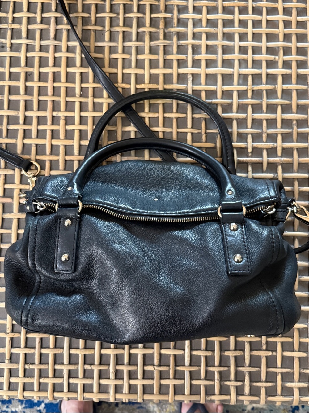 Kate spade Cobble Hill Leslie Black Leather Satchel/Shoulder Bag - Picture 7 of 9